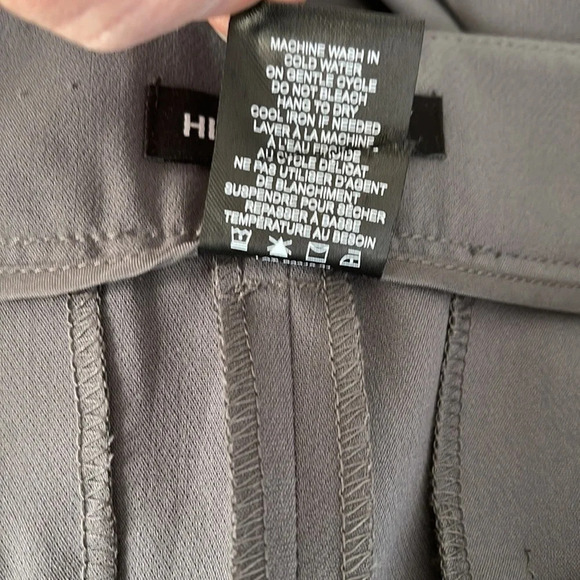 HILARY RADLEY High Waisted Straight Leg Trousers Dress Pants Grey Size 8 - Picture 7 of 9